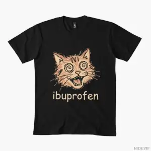 Kedi Meme T-shirt Erkek Kadın %100 Pamuklu Tişört Kısa Kollu Üstler 1226-3