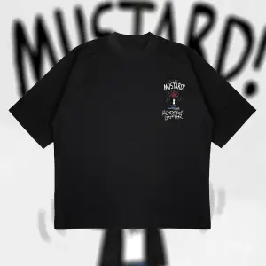 Kendrick Lamar Mustard Oversize Unisex Pamuklu Nefes Alan Kalın Kumaşlı