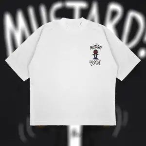 Kendrick Lamar Mustard Oversize Unisex Pamuklu Nefes Alan Kalın Kumaşlı