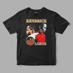 Kendrick Lamar Retro Baskılı Tişört