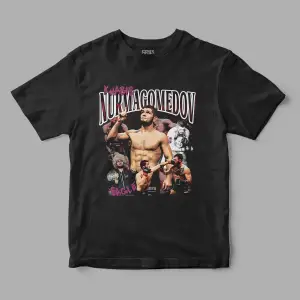 Khabib Nurmagomedov Retro Baskılı Tişört