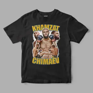 Khamzat Chimaev Retro Baskılı Tişört