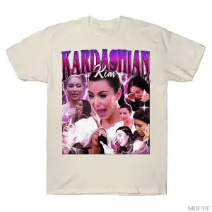 Kim Crying Meme T-shirt Erkekler Kadınlar Için % 100% Pamuklu T Shirt Kanye Kısa Kollu Üstler