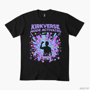 Kirkverse Modu Aktif Erkek Kadın Tişörtü %100 Pamuklu Tişörtler Kısa Kollu Üstler 1231-3