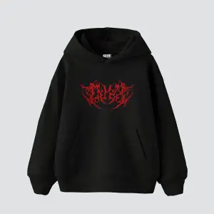 Kırmızı Dusk Baskılı Oversize Unisex Beyaz