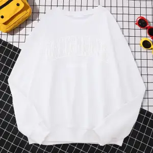 Kış Moda Kadın Tişörtü Kaliforniya Batı Yakası Baskı Kapşonlu Bisiklet Yaka Tüm Matematik Kaz