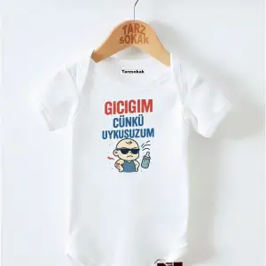 Kısa Kol Body GICIĞIM ÇÜNKÜ UYKUSUZUM KODZıbın44