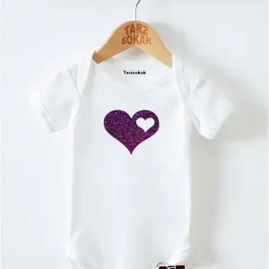 Kısa Kol Body Kalp Desenli KODZıbın10