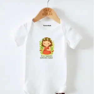 Kısa Kol Body KİRAZ TOPLADIM KALBİNDEN BABA KODZıbın31