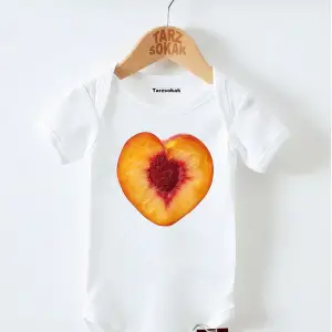 Kısa Kol Body Şeftali Desenli KODZıbın11