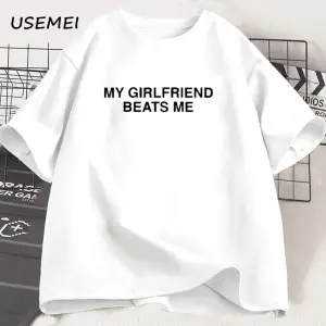 Kız Arkadaşım Bana Değil TErkekler Pamuk Kısa Kollu Komik Çift TMizah Aşk Tee 2886