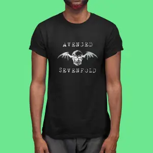 Ko Buta Avenged Sevenfold Baskılı Unisex Siyah Tişört Tk1236