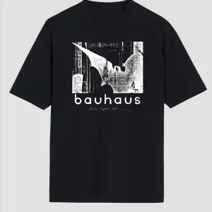 Ko Buta Bauhaus Baskılı Unisex Siyah Oversize Tişört Os55128