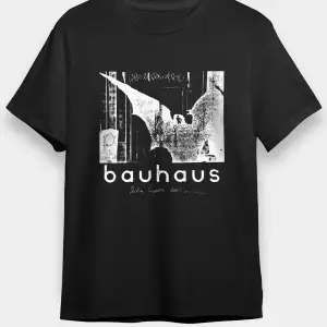 Ko Buta Bauhaus Baskılı Unisex Siyah Tişört T55128