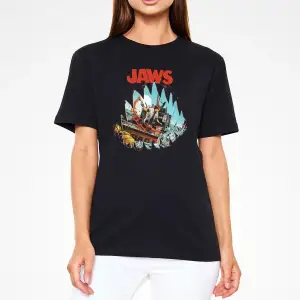 Ko Buta Jaws Siyah Unisex T-shirt T8173