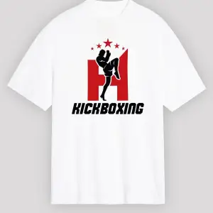 Ko Buta Kick Boks Beyaz Unisex Oversize Tişört T-shirt Os7894