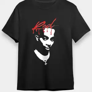 Ko Buta Playboi Carti Baskılı Unisex Siyah Tişört - Tshirt T57409