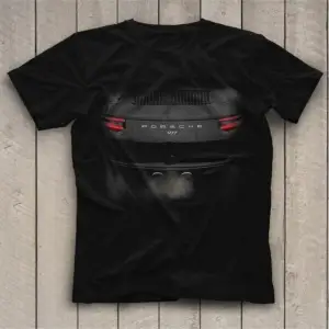 Ko Buta Porsche Siyah Unisex Tişört T-shirt 8306wt
