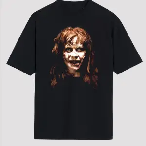 Ko Buta The Exorcist Siyah Unisex Oversize Tişört Os13198