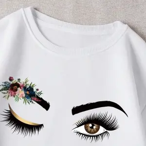 KOD ADR-SHEN EZwear Floral & Figure Graphic Thermal Lined Sweatshirt