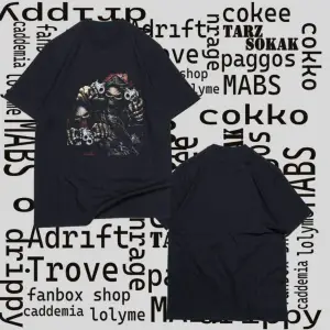 Kod Presss Unisex Siyah Bandits Kuru Kafa Skull T-shirt 348213tt