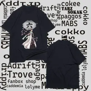 Kod Presss Unisex Siyah Byakuya Anime Bleach T-shirt 127222tt