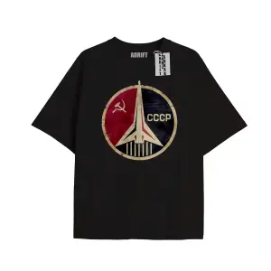 Kod Presss Unisex Siyah Cosmos Cccp Sovyetler Birliği T-shirt 266710tt
