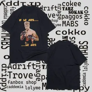 Kod Presss Unisex Siyah Dies Ivan Drago Film Rocky T-shirt 249580tt