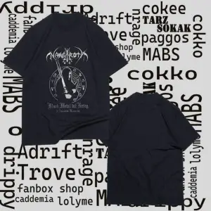 Kod Presss Unisex Siyah Krieg Nargaroth T-shirt 98601tt