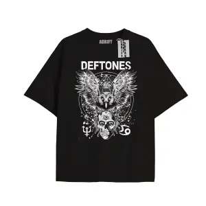 Kod Presss Unisex Siyah Owl Deftones T-shirt 139260tt