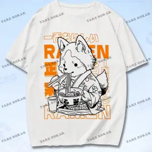 KOD Trend Anime Erkekler Karikatür ve Slogan Grafikli Tişört