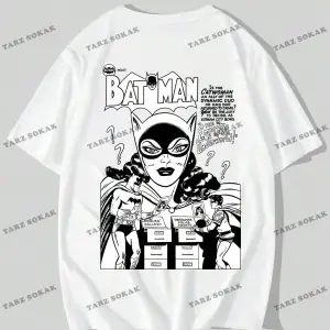 KOD Trend Batman X Erkek Karikatür Grafikli Tişört