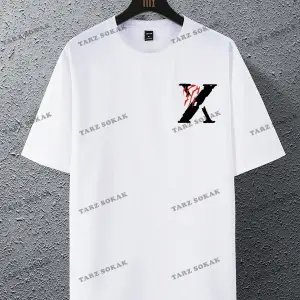 KOD Trend EMRG Bol Kesim Erkek Mektup Baskılı Tişört