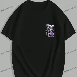 KOD Trend EMRG Erkek Harfli ve Teddy Bear Baskılı Yuvarlak Yaka Tişört