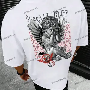 KOD Trend EMRG Erkek Mektup Baskılı Kısa Kollu Tişört