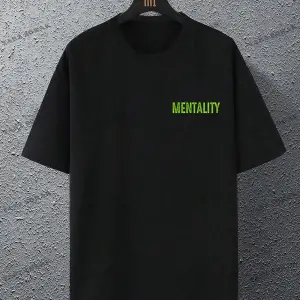 KOD Trend EMRG Erkek Melek Ve Slogan Baskılı Tişört