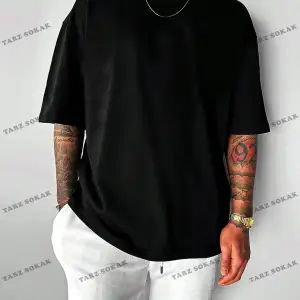 KOD Trend EMRG Loose Fit Erkek Grafik Grafik Düşük Omuz Tişört