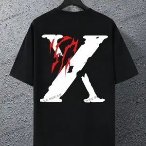 KOD Trend EMRG Loose Fit Erkek Mektup Baskı Grafikli Tişört