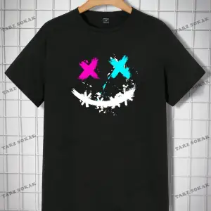 KOD Trend Erkek Emoji Baskılı Tişört