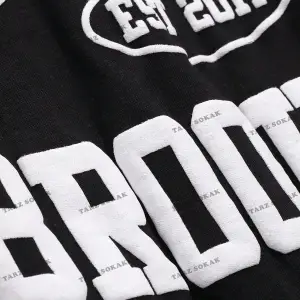 KOD Trend Erkek Harfli Grafik Damla Omuz Tişört