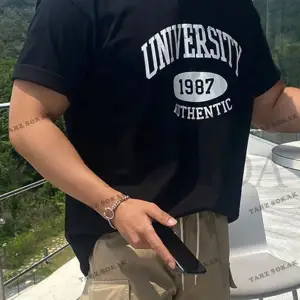 KOD Trend Erkek Harfli Grafik Tişört