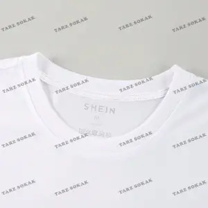 KOD Trend Erkek Japon Harfli ve Çiçek Baskılı Tişört