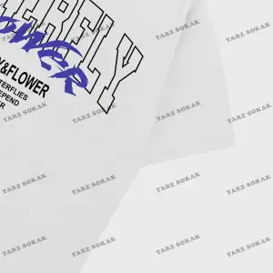 KOD Trend Erkek Kelebek & Çiçek Grafikli Tişört