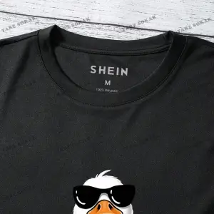 KOD Trend Erkekler Karikatür Grafik Tee