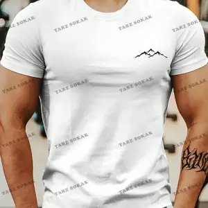 KOD Trend Homme Erkek Dağ Desenli Tişört