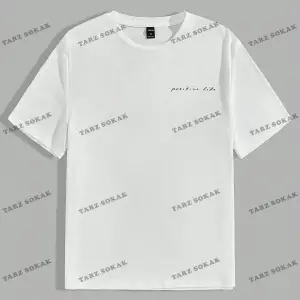 KOD Trend Homme Erkek Hindistan Cevizi Ağacı ve Harf Grafikli Tişört