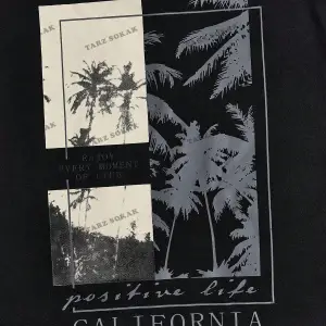 KOD Trend Homme Erkek Hindistan Cevizi Ağacı ve Harf Grafikli Tişört