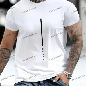 KOD Trend Homme Erkek Mektup Grafikli Tişört