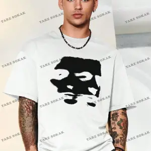 KOD Trend Hypemode Baskılı Karakterli Erkek Gevşek Düşük Omuz Tişört