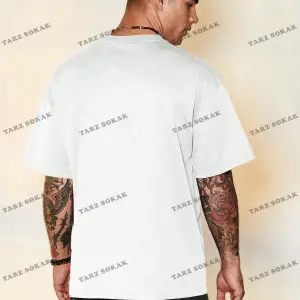 KOD Trend Hypemode Baskılı Karakterli Erkek Gevşek Düşük Omuz Tişört